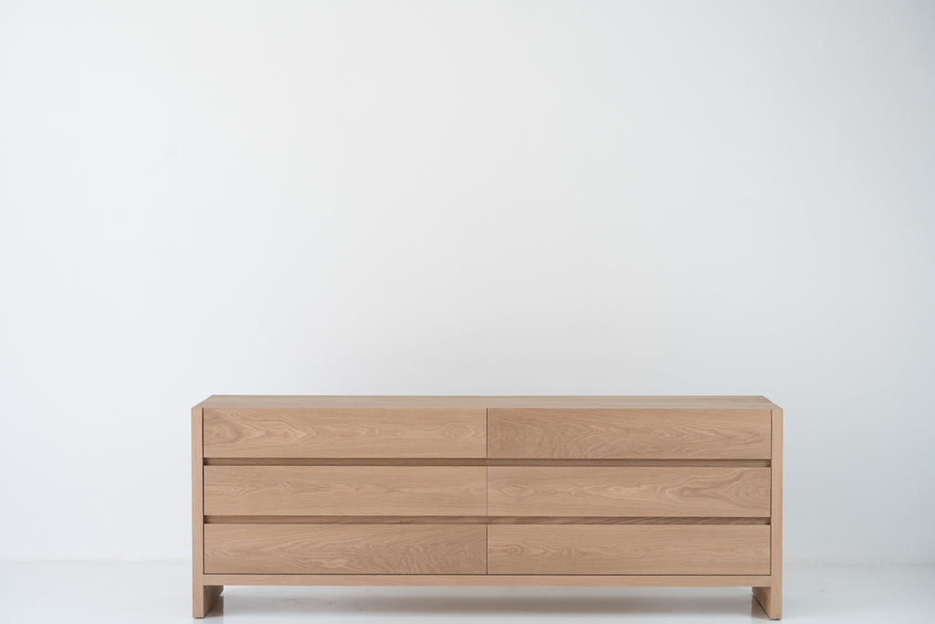 Linea Chest of Drawers Front Perspective View 6