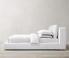 Linen Cloud Bed Side view 2