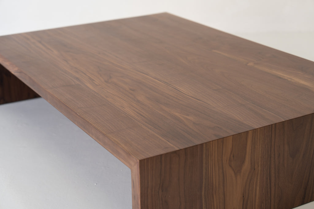 Loft Walnut Coffee Table Detailed Top Texture View 2