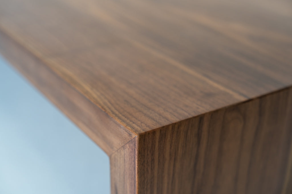 Loft Walnut Coffee Table Detailed Top Texture View 3