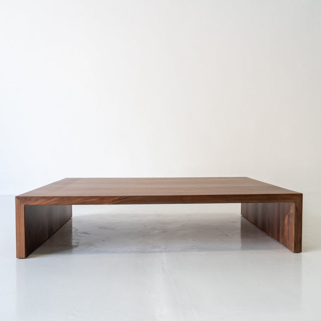 Loft Walnut Coffee Table Front View 1