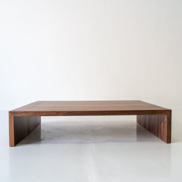 Loft Walnut Coffee Table Front View 1
