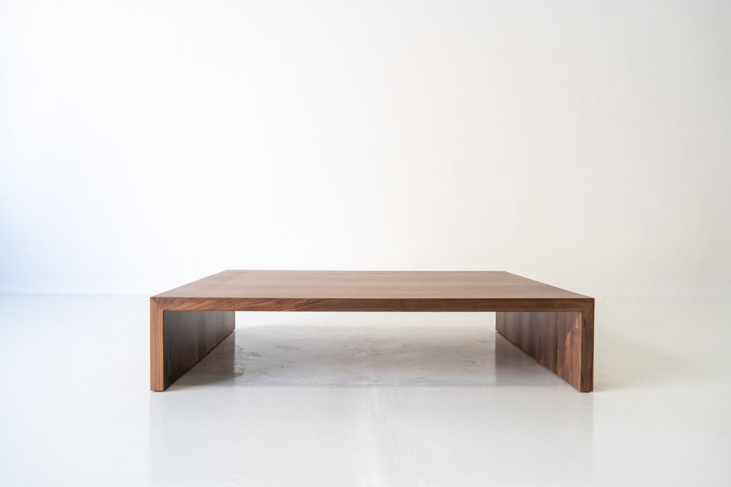 Loft Walnut Coffee Table Front View 2
