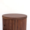 Luca Walnut Fluted Nightstand Perspective View 5