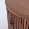 Luca Walnut Fluted Nightstand Perspective View 6