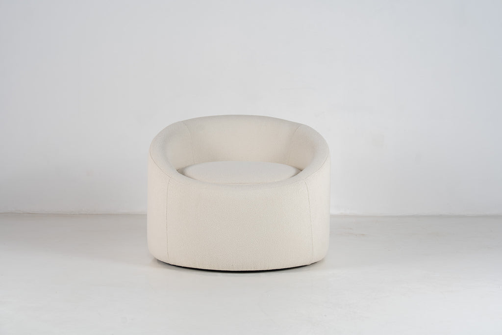 Luma Boucle Chair Front View 2