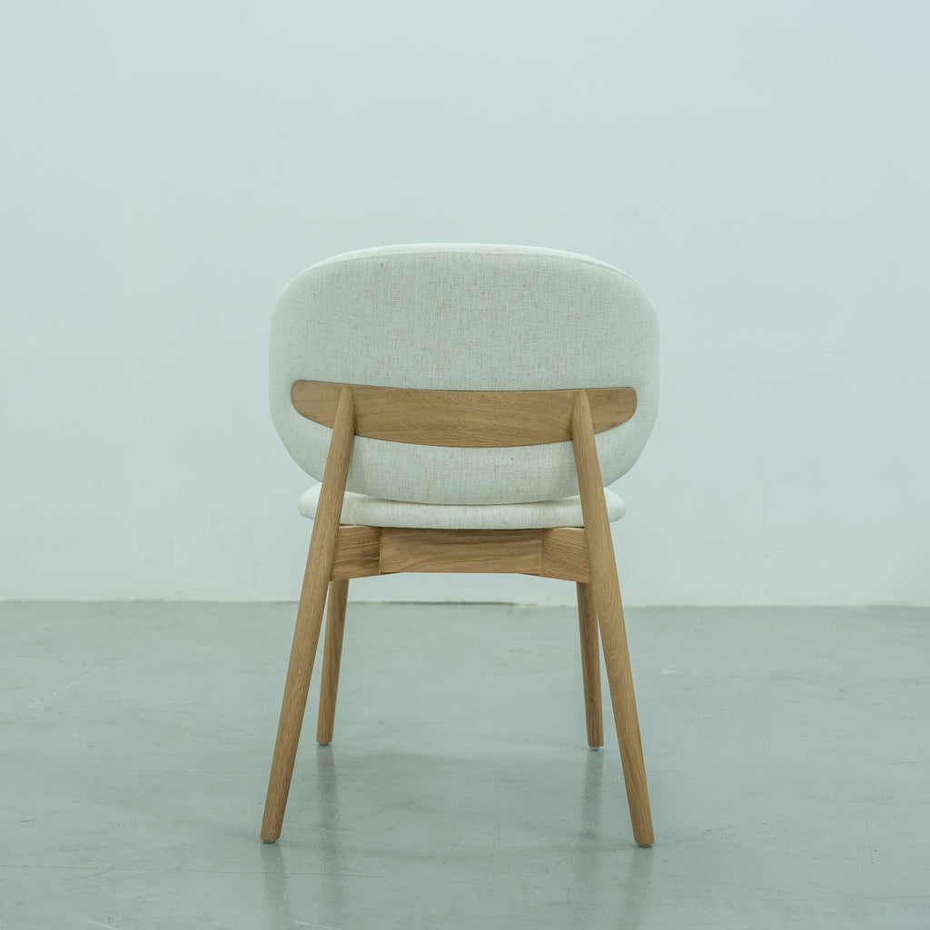 Luna Oak Dining Chair Back view