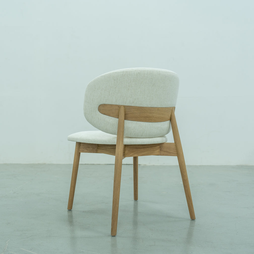 Luna Oak Dining Chair Back view 2