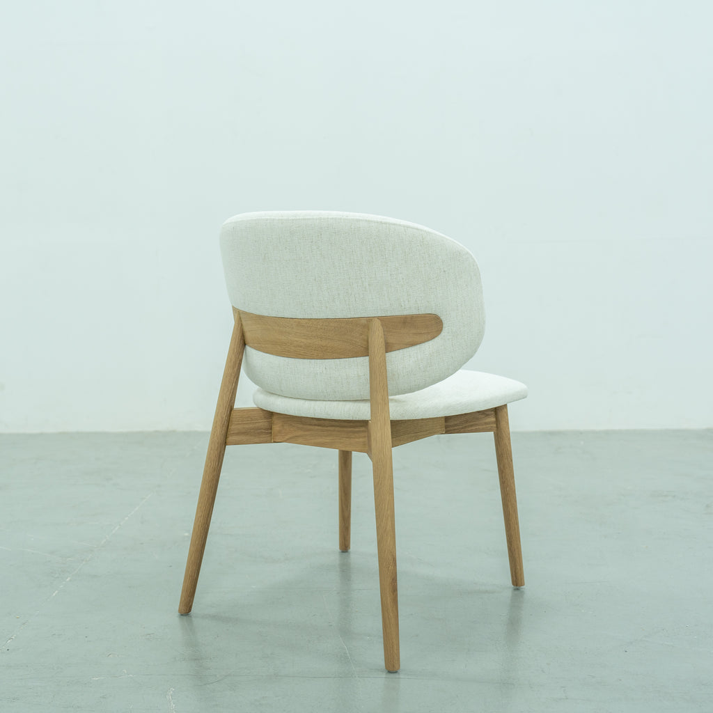 Luna Oak Dining Chair Back view 3