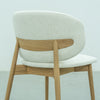 Luna Oak Dining Chair Back view 5