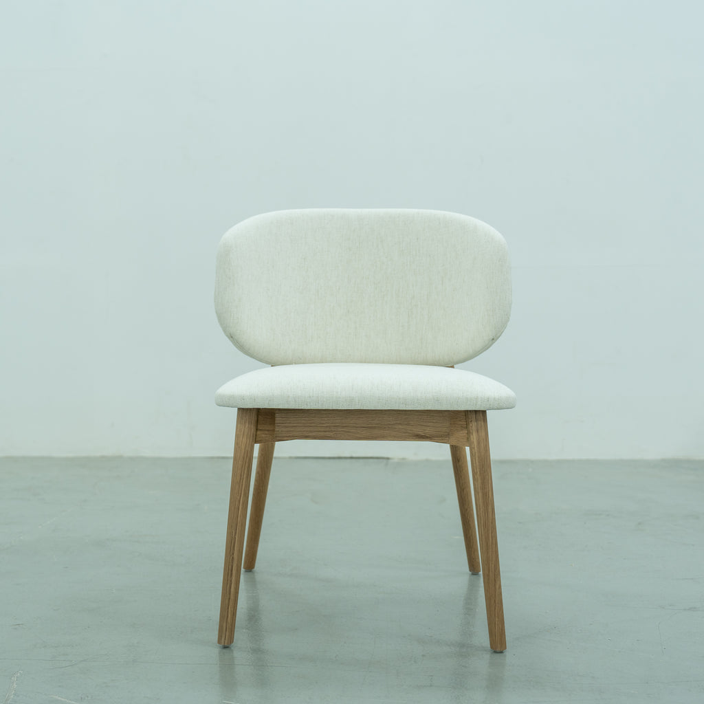 Luna Oak Dining Chair Front view