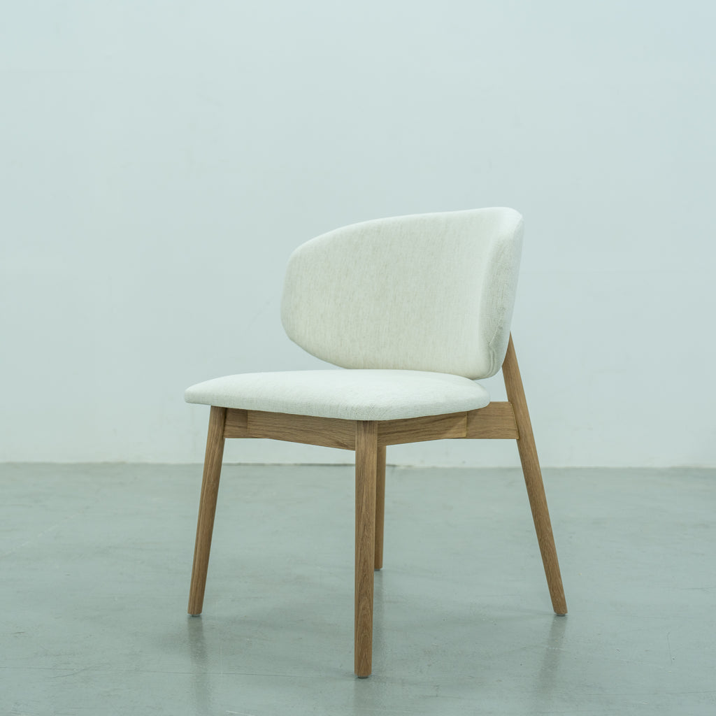 Luna Oak Dining Chair Side view 2