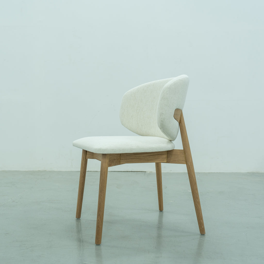 Luna Oak Dining Chair Side view 3