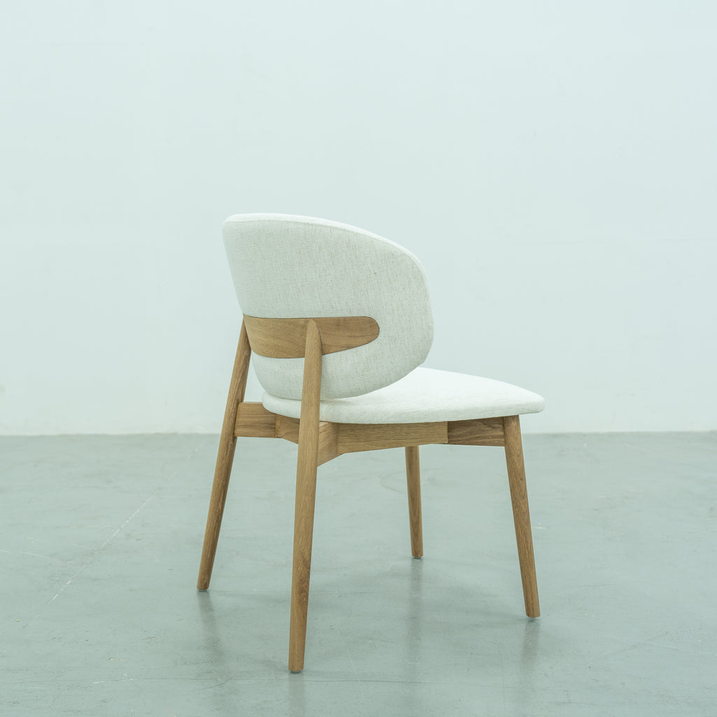 Luna Oak Dining Chair Side view 4