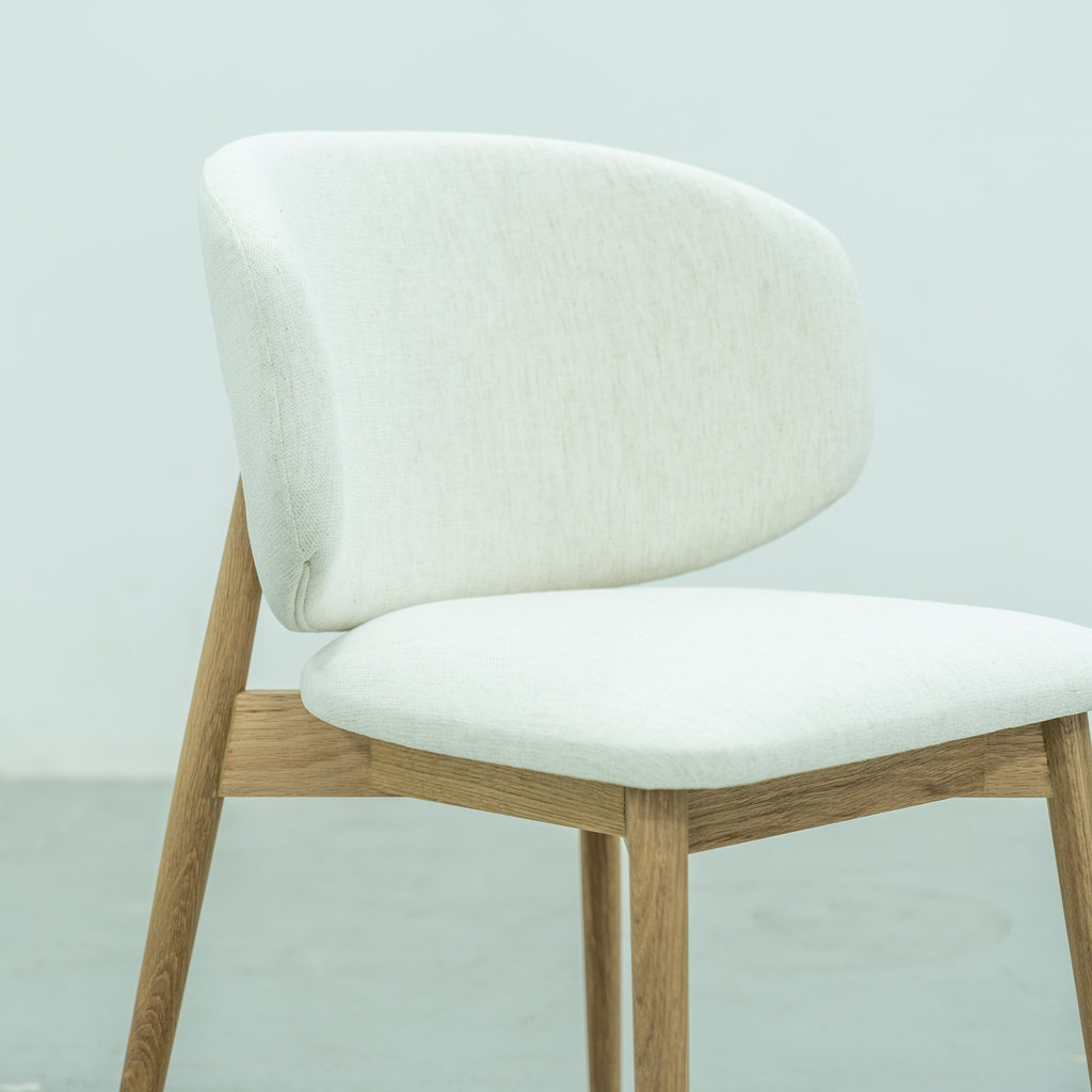 Luna Oak Dining Chair Side view 5