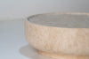 Luna Travertine Coffee Table Detailed Top Texture View 7