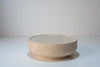 Luna Travertine Coffee Table Front View 6