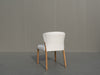 Lyra Oak & Leather Chair Back view 2