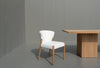 Lyra Oak & Leather Chair Side view 5