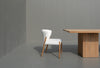 Lyra Oak & Leather Chair Side view 6