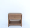 Madison Oak Bedside Table Front view 2