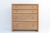 Madison Oak Chest of Drawers Front View 1