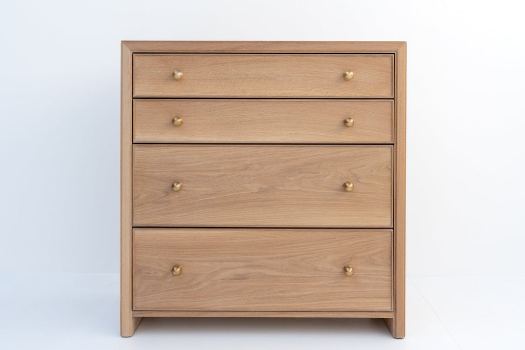 Madison Oak Chest of Drawers Front View 1