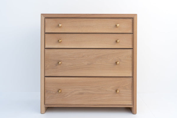 Madison Oak Chest of Drawers Front View 1
