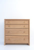 Madison Oak Chest of Drawers Front View 2