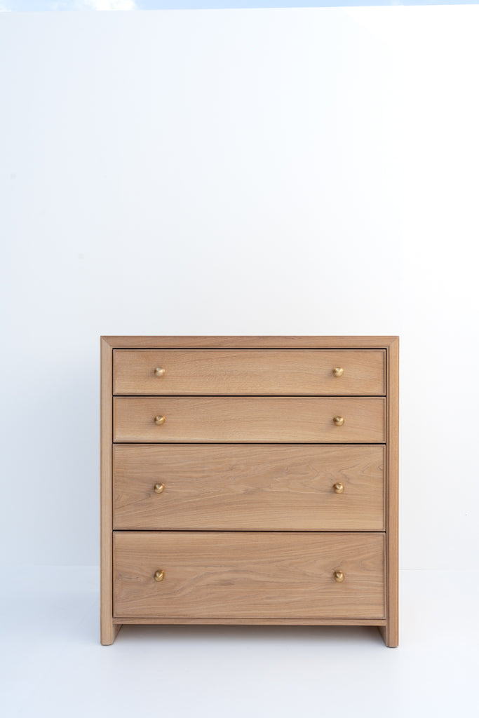 Madison Oak Chest of Drawers Front View 4