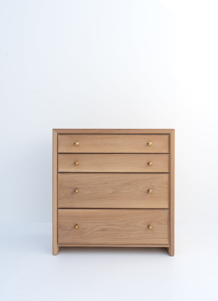 Madison Oak Chest of Drawers Front View 5