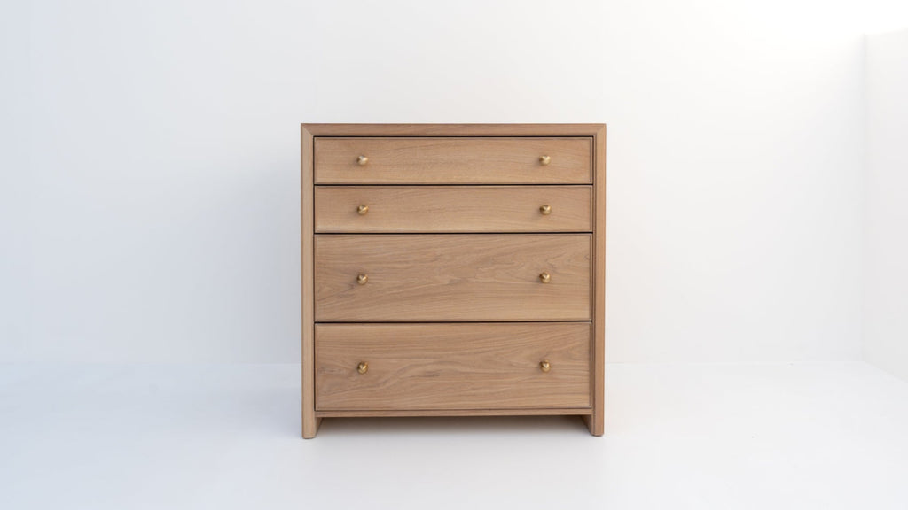 Madison Oak Chest of Drawers Front View 7