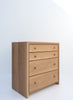 Madison Oak Chest of Drawers Perspective View 1