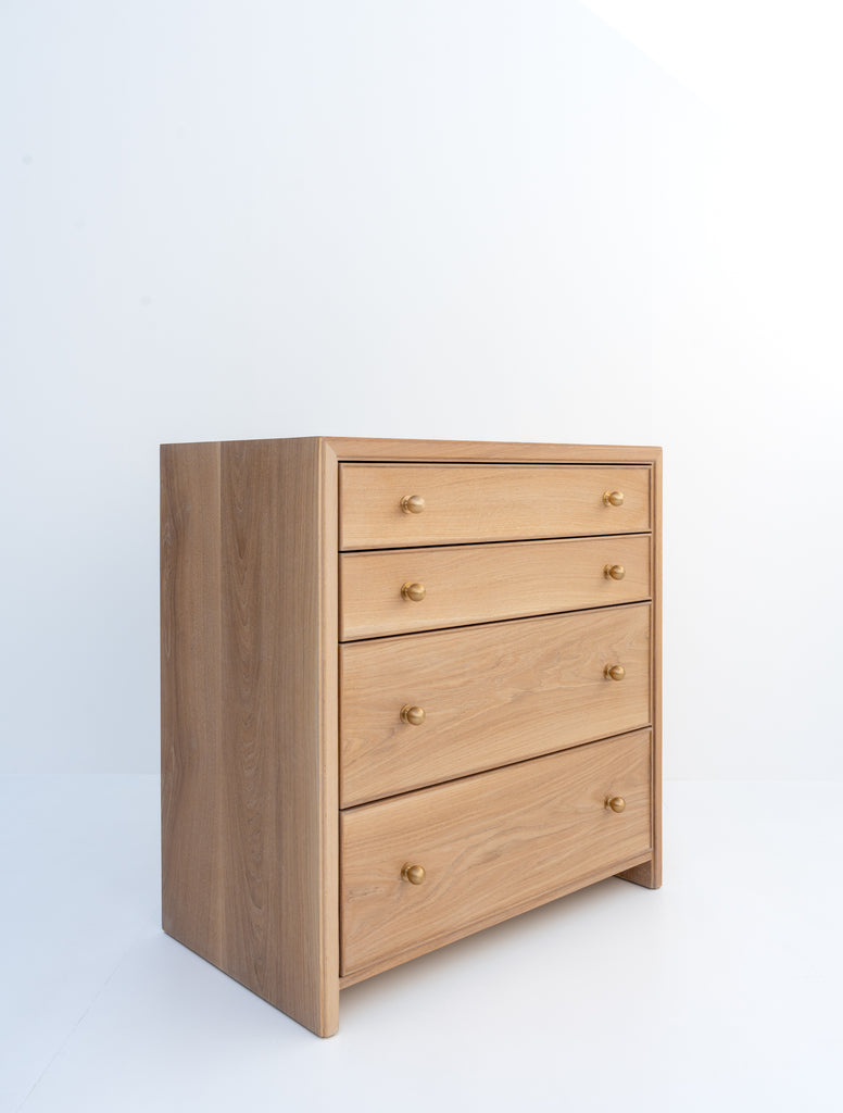 Madison Oak Chest of Drawers Perspective View 2