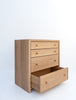 Madison Oak Chest of Drawers Perspective View 5
