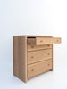 Madison Oak Chest of Drawers Perspective View 6