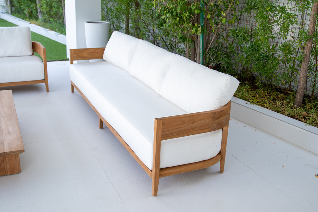 Mahra Teak 3 Seater Sofa Customer Home