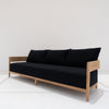 Mahra Teak 3 Seater Sofa Side view