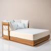 Mahra Teak Daybed Perspective View 1