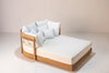Mahra Teak Daybed Perspective View 7