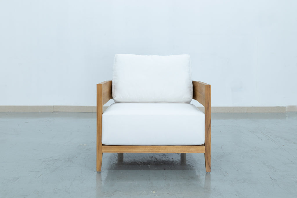 Mahra Teak Single Seater Front view