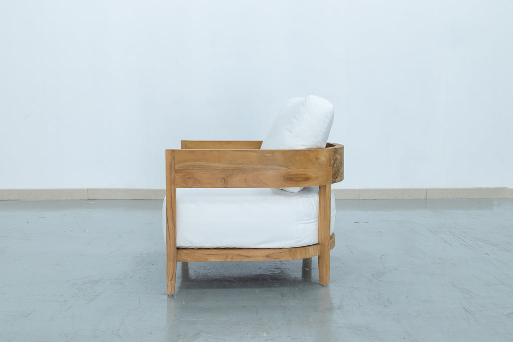 Mahra Teak Single Seater Side view