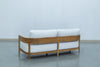 Mahra Teak Two Seater Sofa Back view