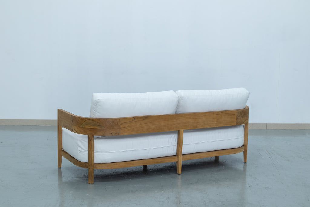 Mahra Teak Two Seater Sofa Back view