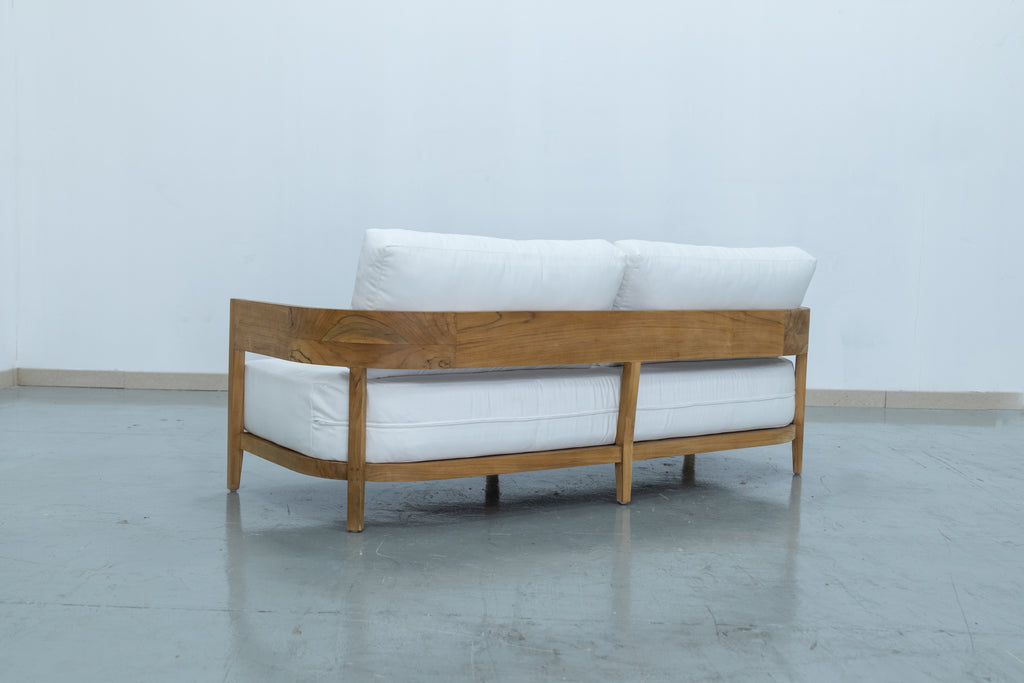 Mahra Teak Two Seater Sofa Back view
