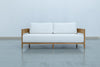 Mahra Teak Two Seater Sofa Front view