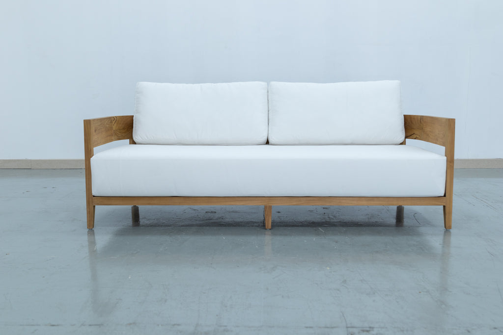 Mahra Teak Two Seater Sofa Front view