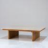 Mahra Travertine Coffee Table Perspective View 1