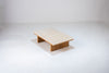 Mahra Travertine Coffee Table Perspective View 5