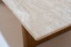 Mahra Travertine Coffee Table Perspective View 6